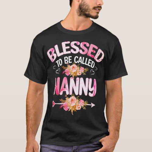 nanny blessed to be called nanny 1 T_Shirt