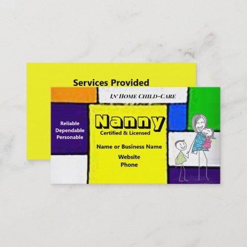 Nanny Business Card
