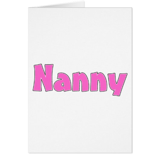 Nanny Cards (Front)