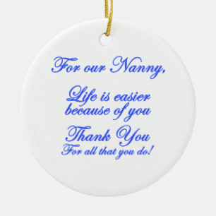 Nanny Ceramic Ornament