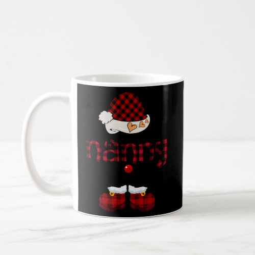 Nanny Claus Red Plaid Grandma Coffee Mug