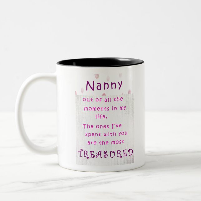 Nanny Gift Two-Tone Coffee Mug (Left)