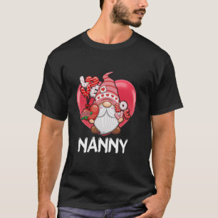Nanny Gnome Valentine Family Matching Valentine s  T-Shirt