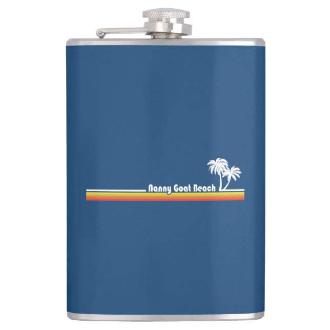 Nanny Goat Beach Georgia Flask (Front)