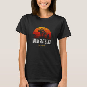 Nanny Goat Beach Georgia Ga Palms Vacation Surf Su T-Shirt