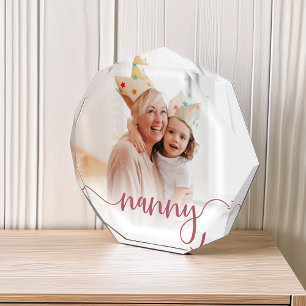 Nanny   Grandma Script Overlay Photo Block