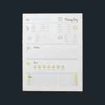 Nanny Log Notepad<br><div class="desc">A cute nanny chart/log for your baby's nanny! It has space for feeding and napping times,  diaper changes,  activities,  mood and notes! Easy to fill in and looks great,  too. 

 Also available:</div>