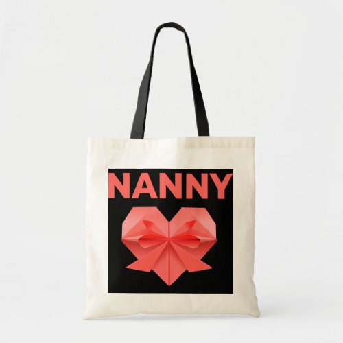 Nanny Mom Love Mommy Heart Thank You Mothers Day Tote Bag