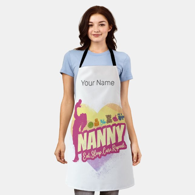 Nanny Nursemaid Vintage Babysitter Childcare Nurse Apron (Worn)