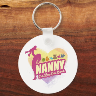 Nanny Nursemaid Vintage Babysitter Childcare Nurse Keychain