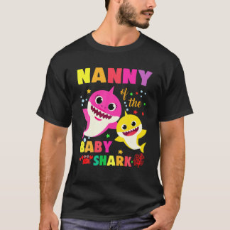 Nanny Of The Baby Shark Birthday Momnanny My Shark T-Shirt