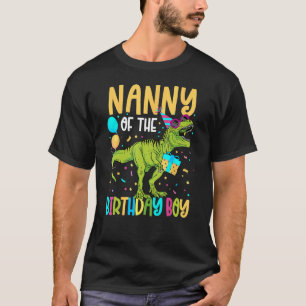 Nanny Of The Birthday Boy Family Matching Dinosaur T-Shirt