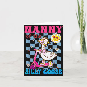 Nanny Of The Silly Goose First Birthday Family Mat Card