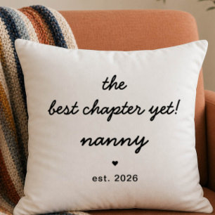 Nanny Pillow Gift Best Chapter Yet