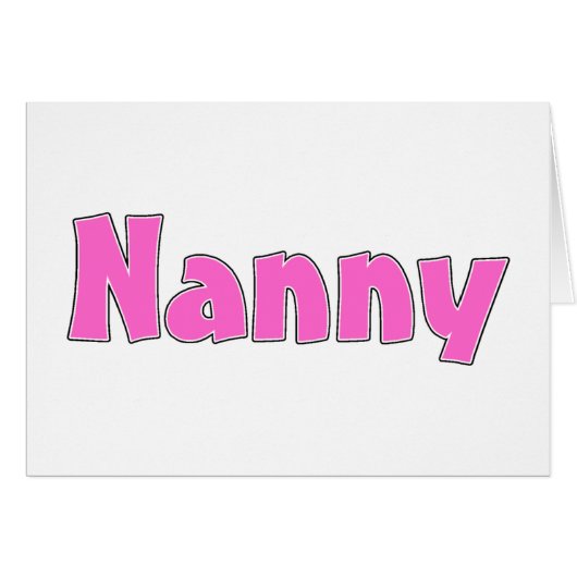 Nanny Pink Cards (Front Horizontal)