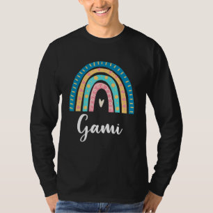 Nanny Rainbow For Gami Family Matching Birthday T-Shirt