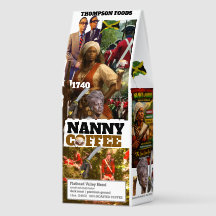 NANNY Roasted Coffee, 12oz Bag, Dark Roast, Flath