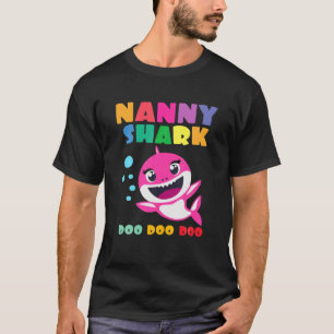Nanny Shark Doo Doo Funny Baby Mommy Kids T-Shirt