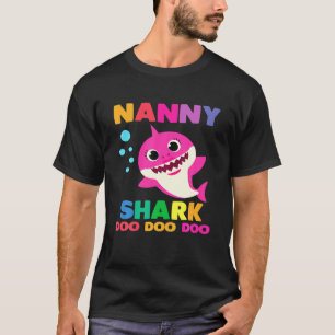 Nanny Shark Doo Doo Funny Baby Mommy Kids T-Shirt