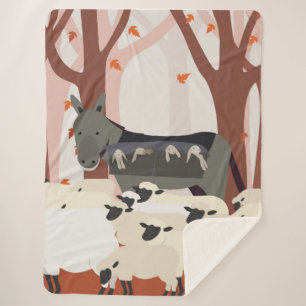 nanny sherpa blanket