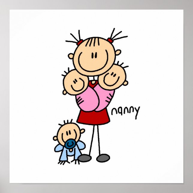 Nanny Stick Figure Poster (Front)