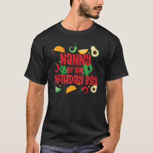 Nanny Taco Twosday Fiesta Taco Birthday Theme Boy T-Shirt