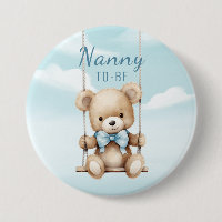Nanny To Be Teddy Bear Swing