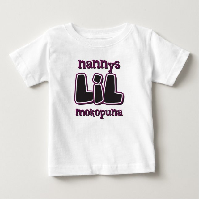 Nannys LIL Mokopuna Baby T-Shirt (Front)