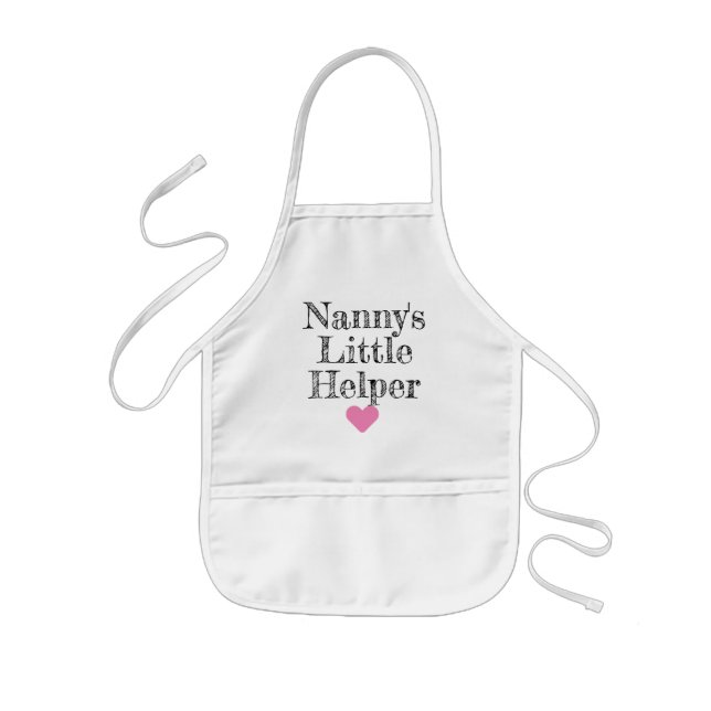 Nanny's Little Helper Grandkids Kids' Apron (Front)