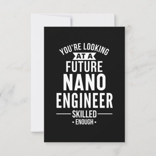 NANO engineer gift Note Card