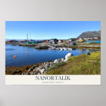 Nanortalik Colorful Harbor in Summer