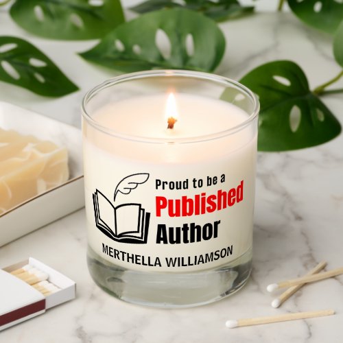NaNoWriMo PUBLISHED AUTHOR Writer Scented Candle