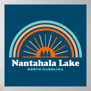 Nantahala Lake North Carolina Rainbow Poster