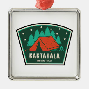 Nantahala National Forest Camping Metal Ornament