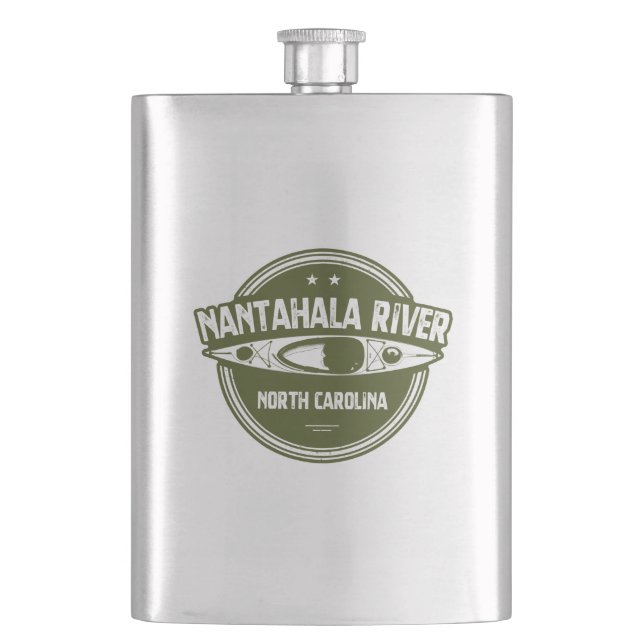 Nantahala River, North Carolina Flask (Front)
