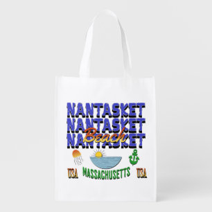 Nantasket Beach, Hull, Massachusetts Grocery Bag