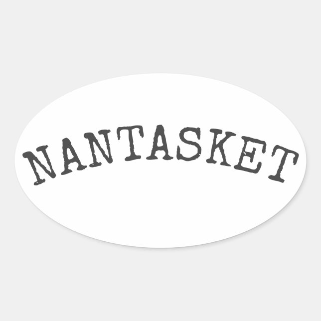 Nantasket beach oval sticker (Front)