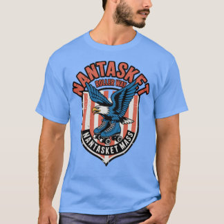 Nantasket Rollerway Vintage Retro Roller Skating R T-Shirt
