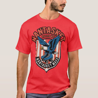 Nantasket Rollerway Vintage Retro Roller Skating R T-Shirt