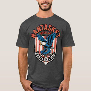 Nantasket Rollerway Vintage Retro Roller Skating R T-Shirt