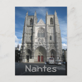 Nantes cathedral postcard