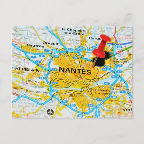 Nantes France Postcard