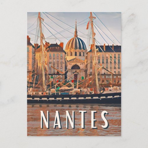 Nantes Photo Vintage Postcard