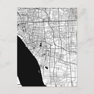 Nantong China Map Postcard
