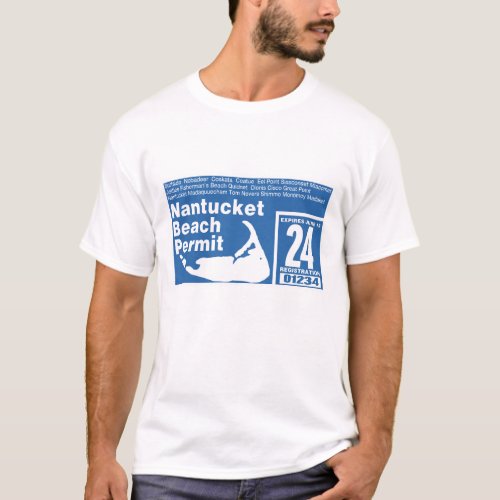 Nantucket Beach Permit 2024  T_Shirt