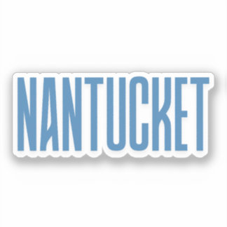 Nantucket | Blue Nantucket Massachusetts Sticker