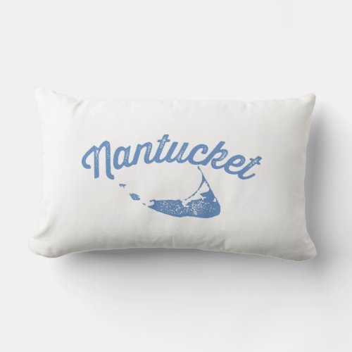 Nantucket Blue reversible throw pillow