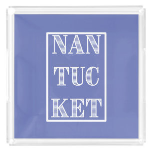 Nantucket Bold Text Acrylic Tray