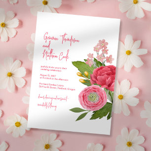 Nantucket Bouquet Wedding Invitation