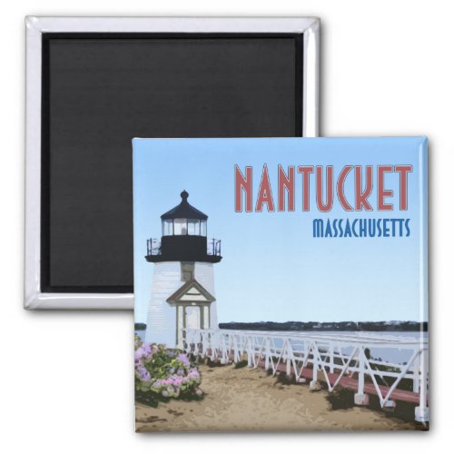 Nantucket Brant Point Lighthouse Massachusetts Magnet